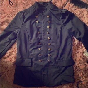 Black button up jacket